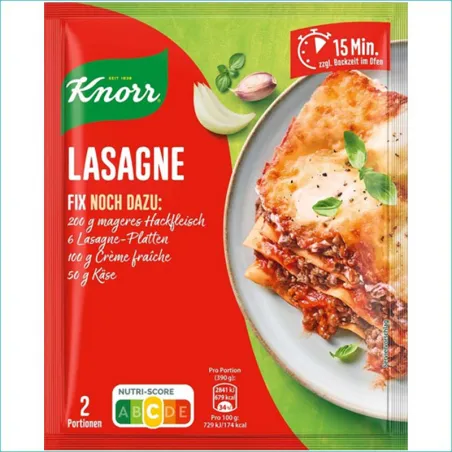 Knorr przyprawa 52g. Lasagne