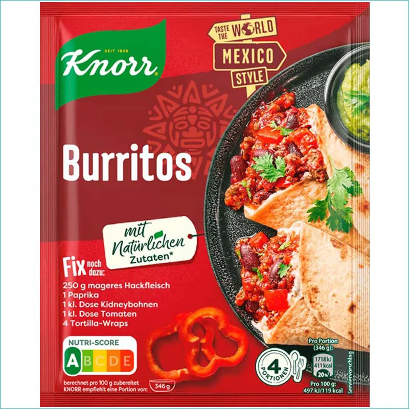Knorr przyprawa 33g. Burritos