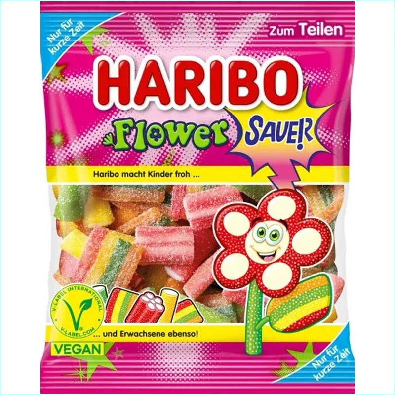 Haribo żelki 160g. Flower Sauer
