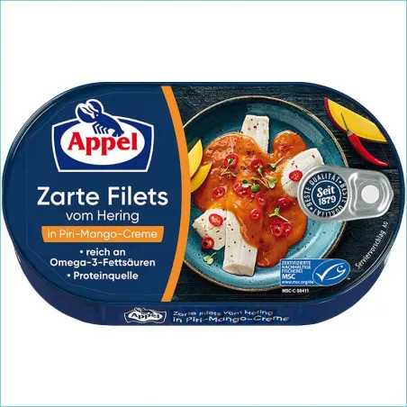 Appel filety śledziowe 200g. Piri-Mango-Creme
