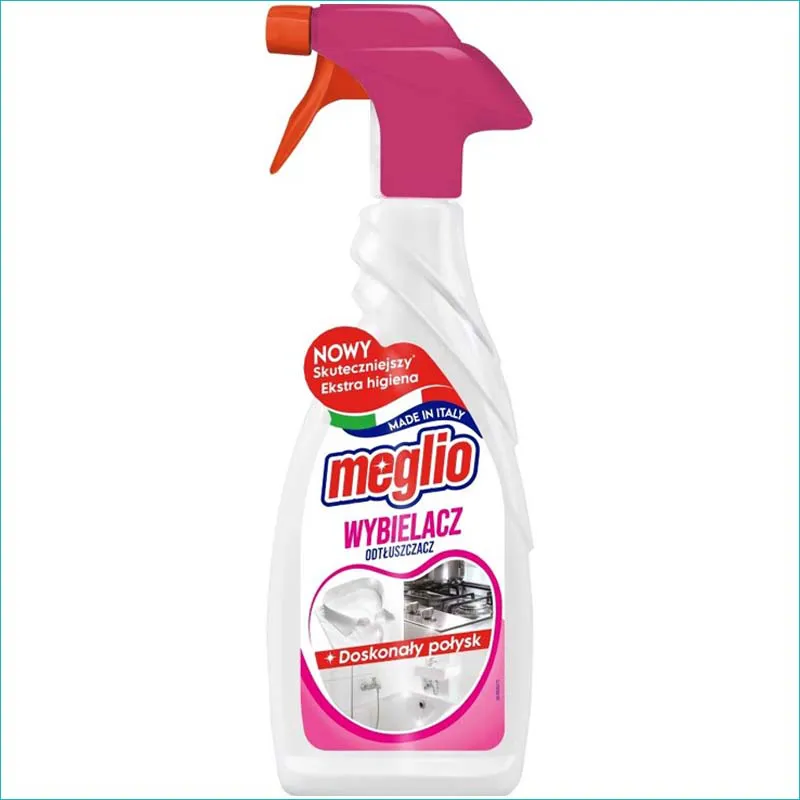 Meglio odtłuszczacz + wybielacz w piance 650ml.