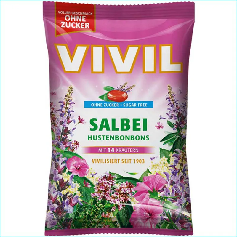 Vivil cukierki bez cukru 120g. Salbei