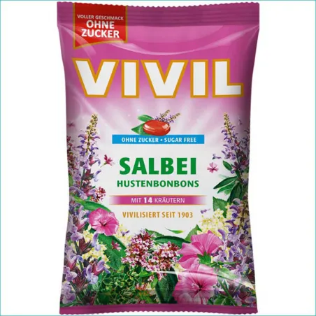 Vivil cukierki bez cukru 120g. Salbei