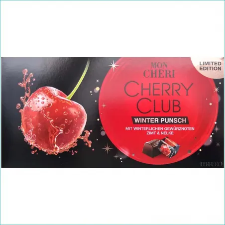 Mon Cheri bombonierka 157g. Cherry Club Winter