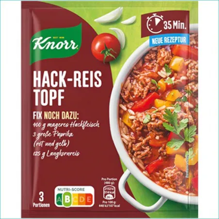 Knorr przyprawa 49g. Hackf-Reis Topf