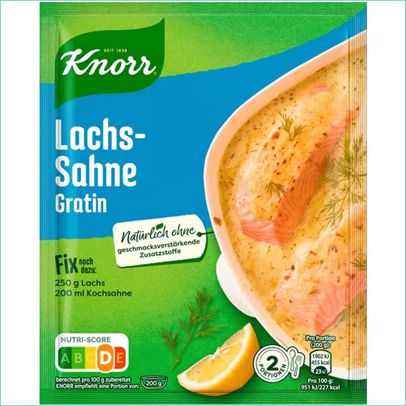 Knorr przyprawa 28g. Lachs Sahne Gratin