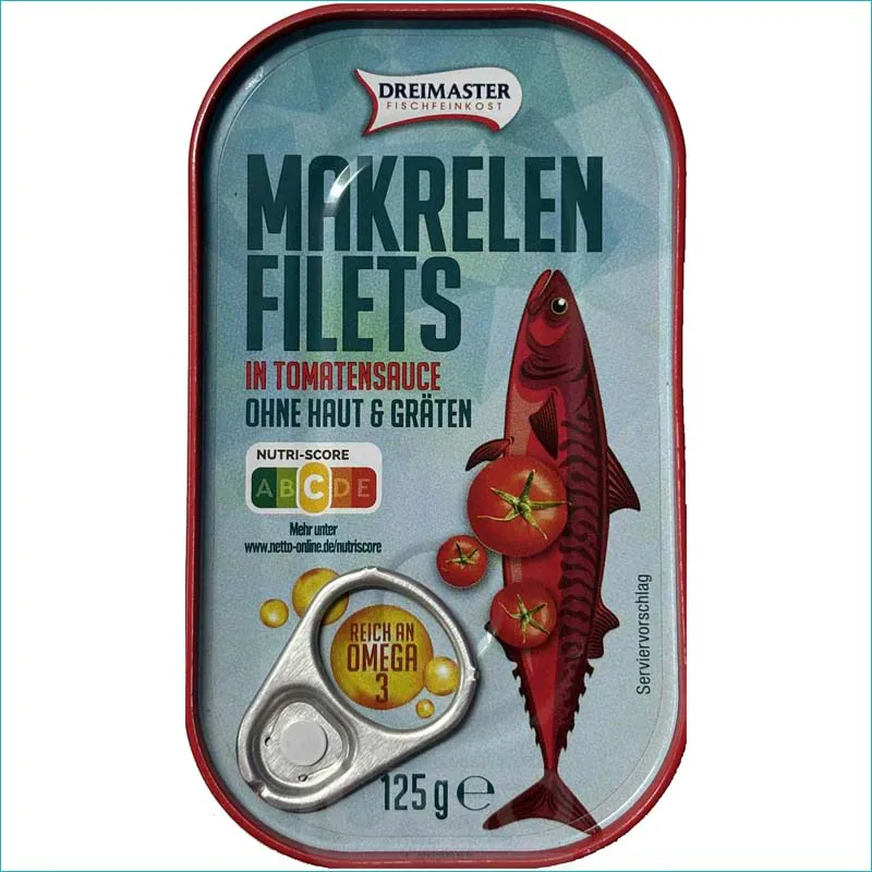 Dreimaster makrela w pomidorach 125g. 