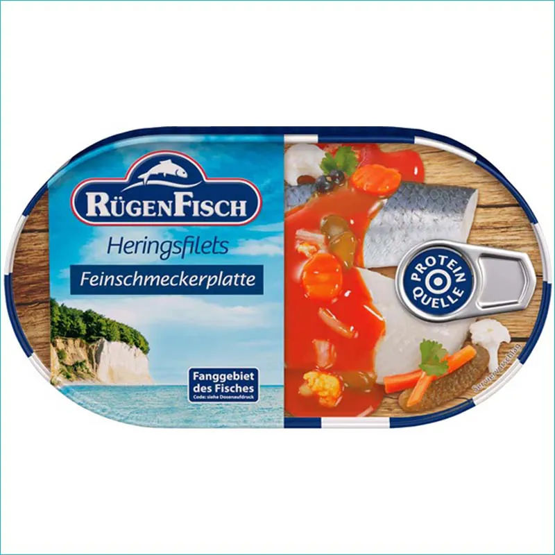 Rugen Fisch filety śledziowe 200g. Feinschmeckerplatte