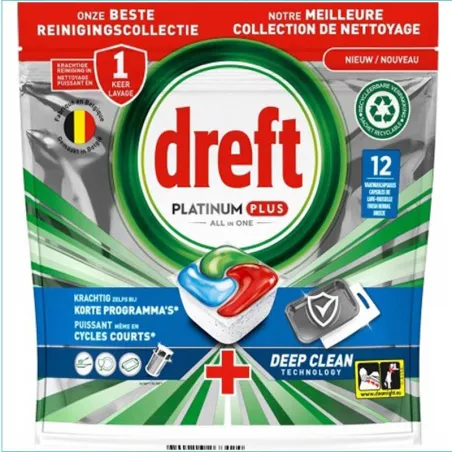Dreft Platinum+ kapsułki do zmywarki 12szt. Blue /6/