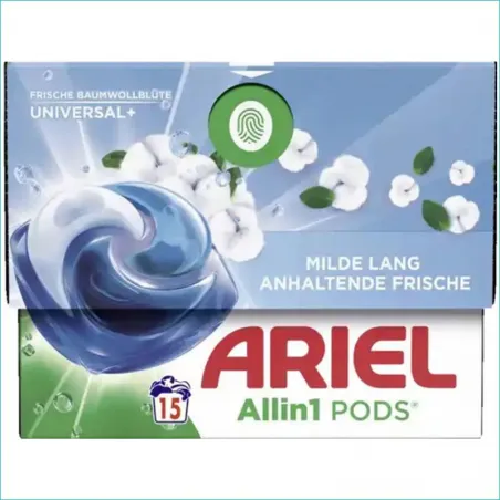 Ariel kapsułki do prania 15szt. Universal+Baumwollblute /4/