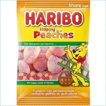 Haribo żelki 185g. Happy Peaches /20/