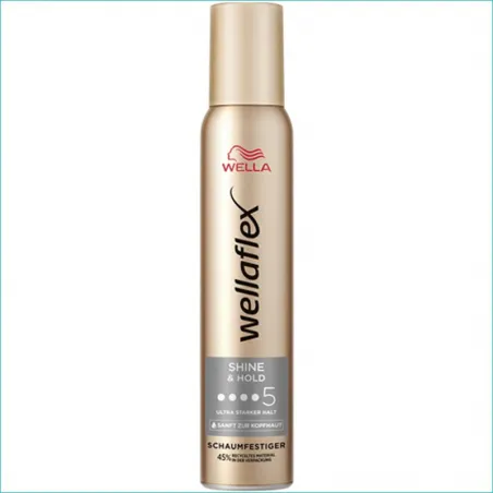 Wellaflex pianka do włosów 200ml. Shine Hold 5 /6/