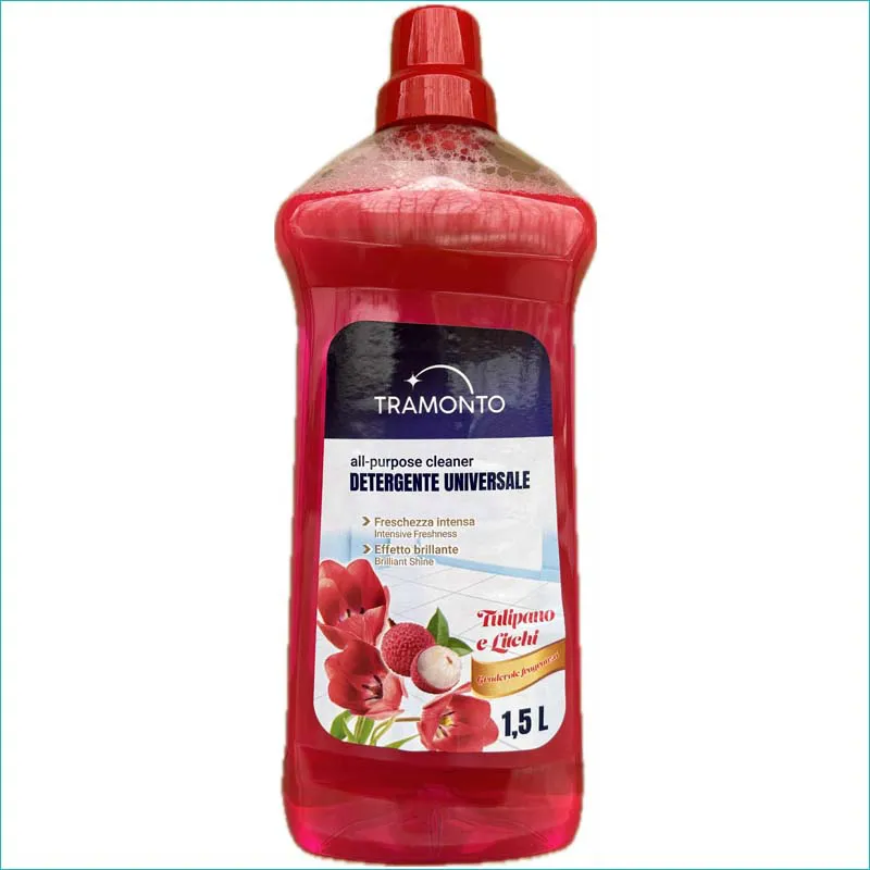 Tramonto płyn uniwersalny do podłóg 1,5L. Tulipano e Litchi /8/