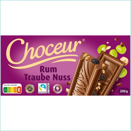 Choceur czekolada 200g. Rum Traube Nuss