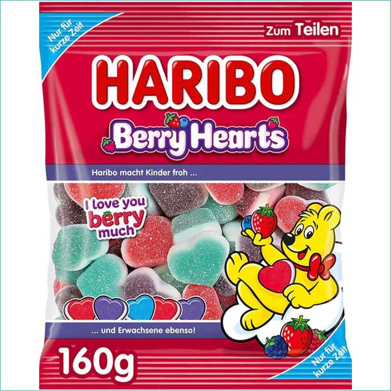 Haribo żelki 160g. Berry Hearts 
