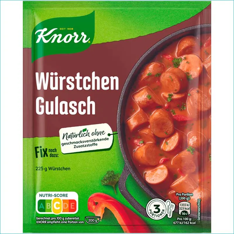 Knorr przyprawa 44g. Wurstchen Gulasch