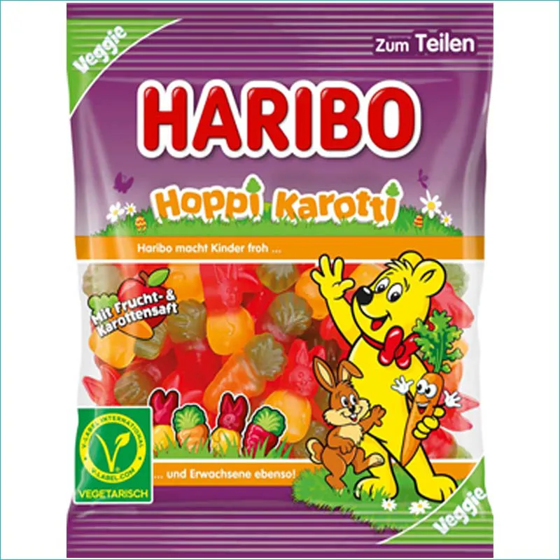 Haribo żelki 175g. Hoppi Karotti