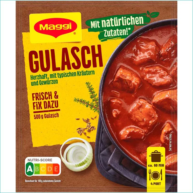 Maggi przyprawa 48g. Gulasch Data ważności 11/2026