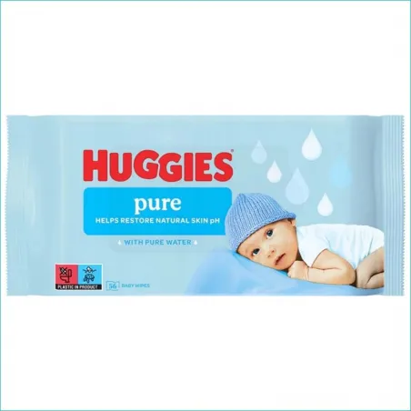 Huggies chusteczki nawilżane 56szt. Pure /10/