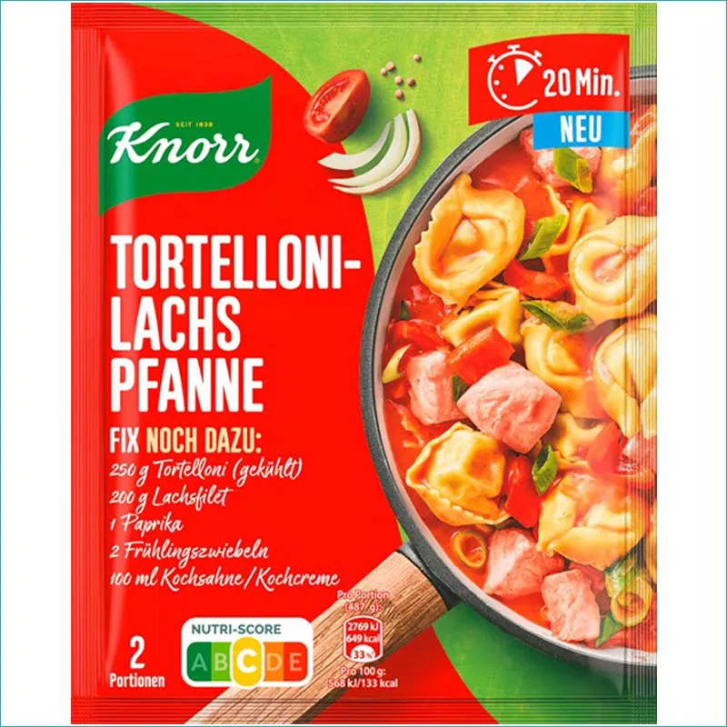 Knorr przyprawa 35g. Tortelloni-Lachs-Pfanne Data ważności 10/2026