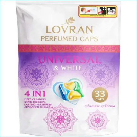 Lovran kapsułki do prania 33szt. Uniwersal & White /4/