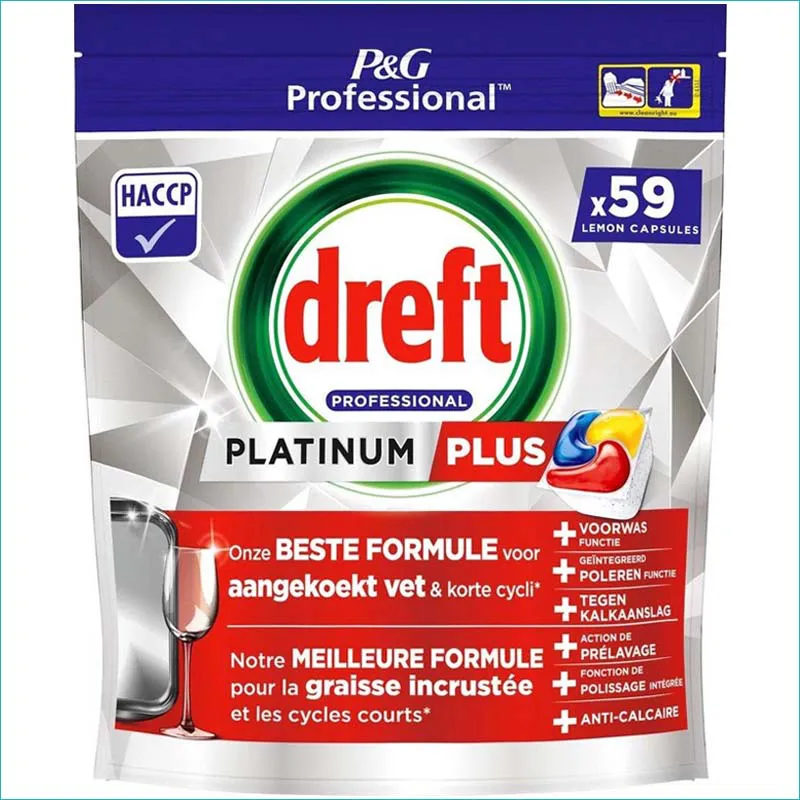 Dreft Platinum Plus kapsułki do zmywarki 59szt. /4/