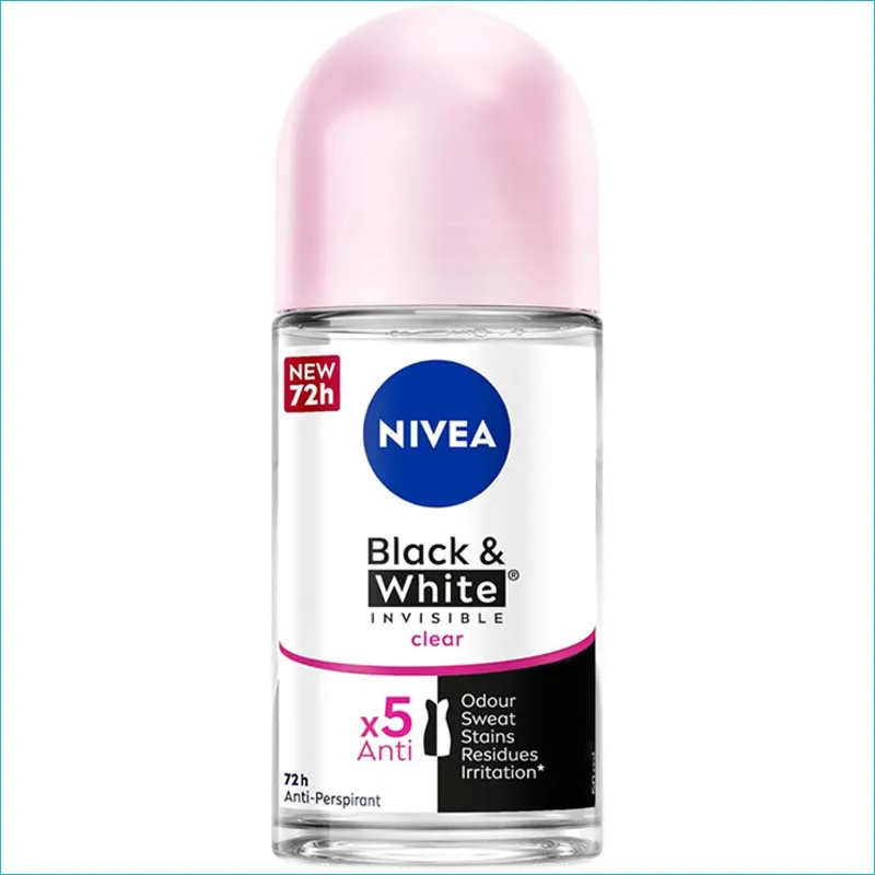 Nivea roll w kulce 50ml. B&W Invisible Clear /6/