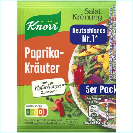 Knorr przyprawa do sałatek 5szt. Paprika Krauter