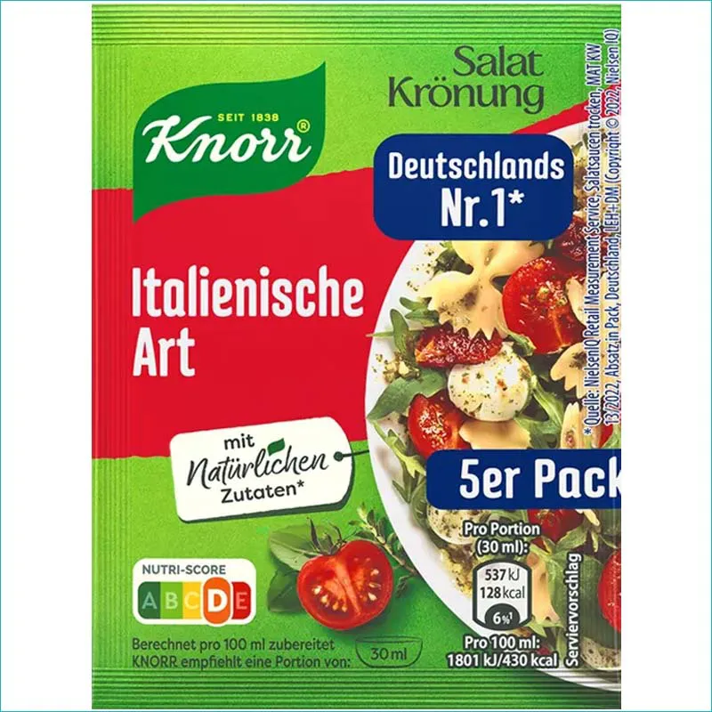 Knorr przyprawa do sałatek 5szt. Italienische Art
