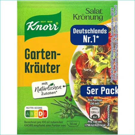 Knorr przyprawa do sałatek 5szt. Garten Krauter