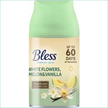 Bless Refil odświeżacz powietrza 250ml. White Flowers, Melon&Vanilla