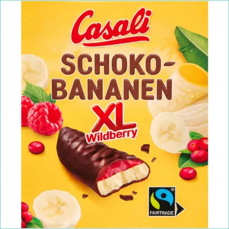 Casali pianki bananowe w czekoladzie 140g. Wildberry /10/
