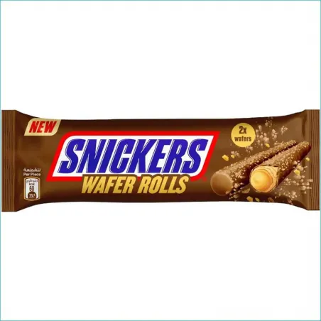 Snickers rurki z nadzieniem 24g. Wafer Rolls /12/