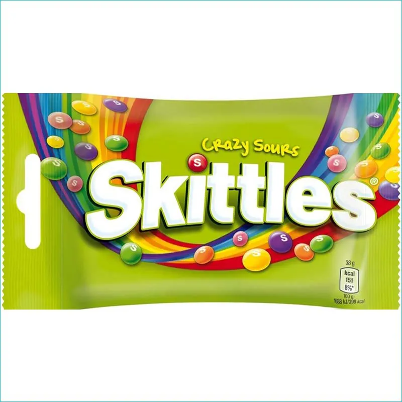 Skittles 38g. Crazy Sours /14/ Data ważn: 04.12.26