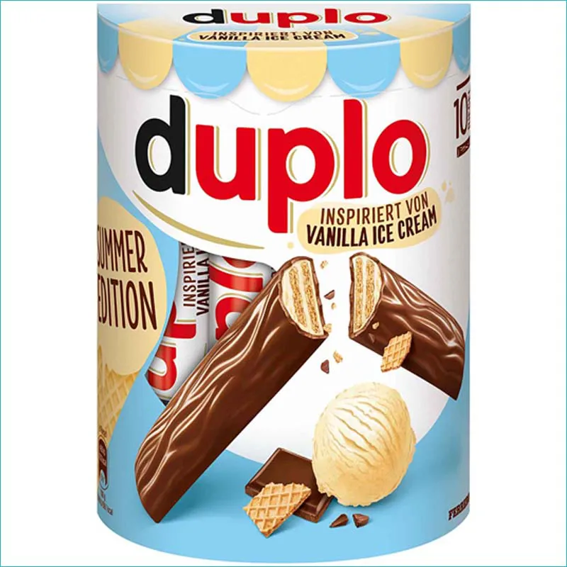 Duplo wafelki w czekoladzie 10szt. Vanilla Ice Cream