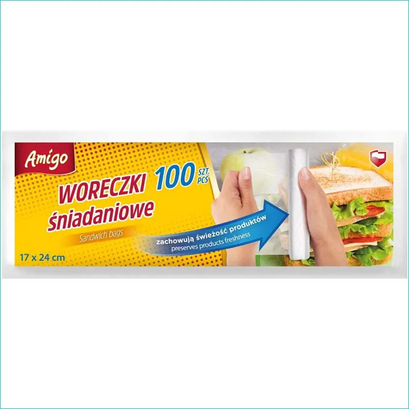 Woreczki śniadaniowe 100szt.
