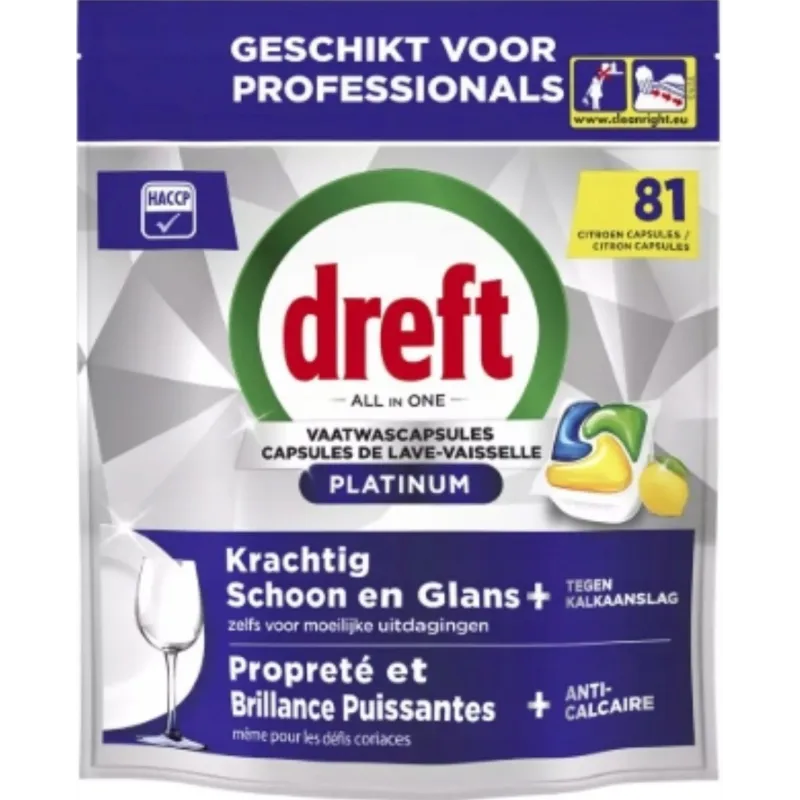 Dreft Platinum kapsułki do zmywarki 81szt. Lemon /3/