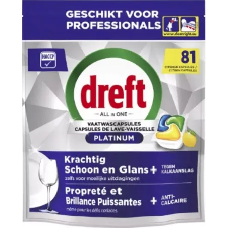 Dreft Platinum kapsułki do zmywarki 81szt. Lemon /3/