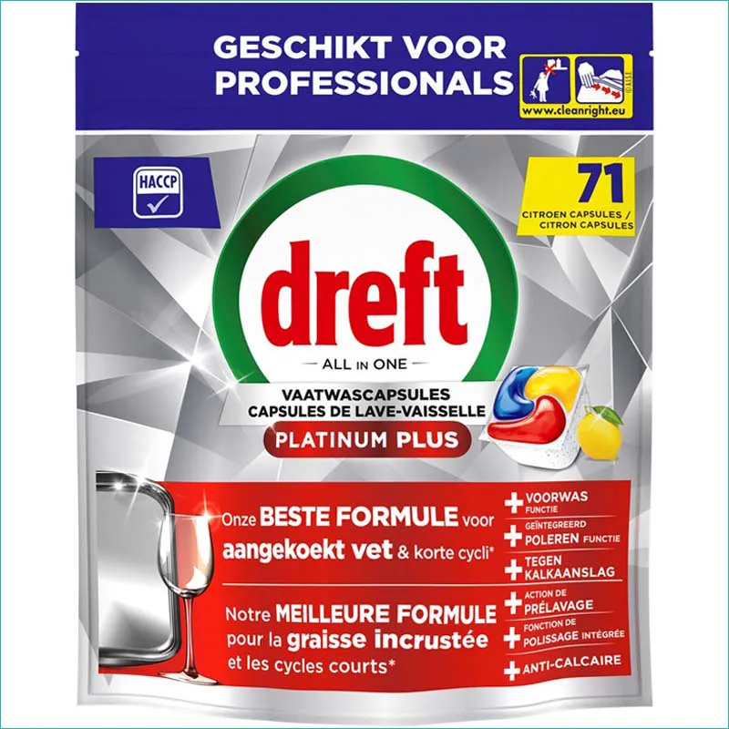 Dreft Platinum Plus kapsułki do zmywarki 71szt. Citron /3/
