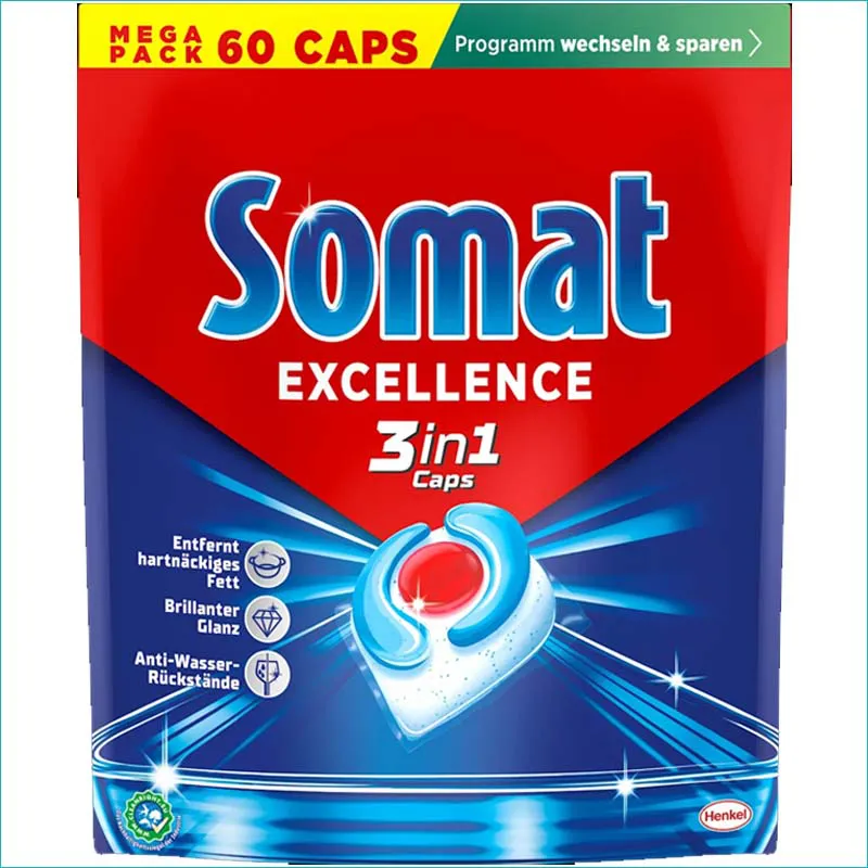 Somat Excellence 3w1 kapsułki do zmywarki 60szt. /4/