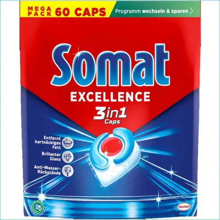 Somat Excellence 3w1 kapsułki do zmywarki 60szt. /4/