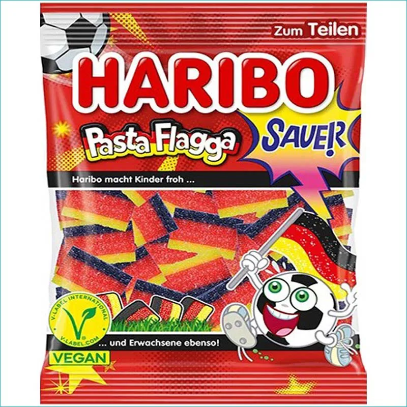 Haribo żelki 160g. Pasta Flagga Sauer