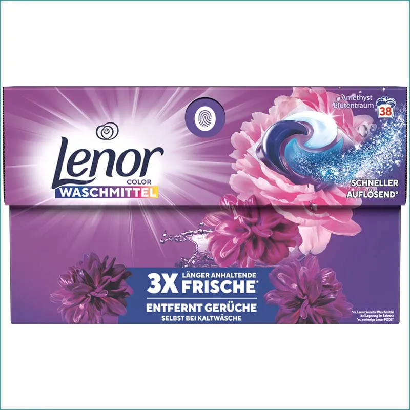 Lenor 3w1 kapsułki do prania BOX 38szt. Color Amethyst /4/