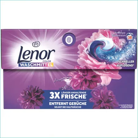 Lenor 3w1 kapsułki do prania BOX 38szt. Color Amethyst /4/