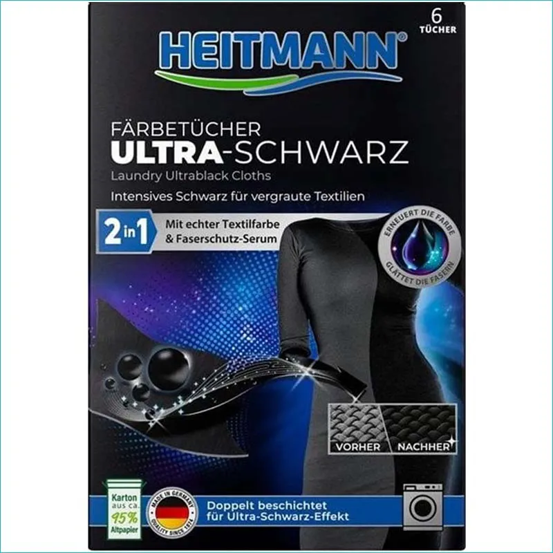 Heitmann chusteczki do ciemnych tkanin 6szt. /13/
