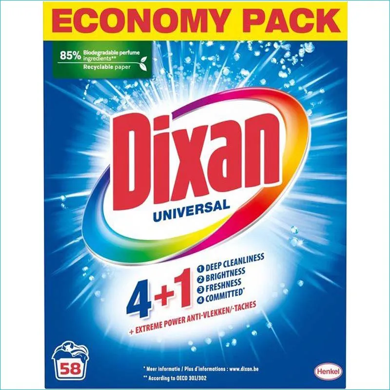 Dixan proszek do prania 3,19kg/58 Uniwersal