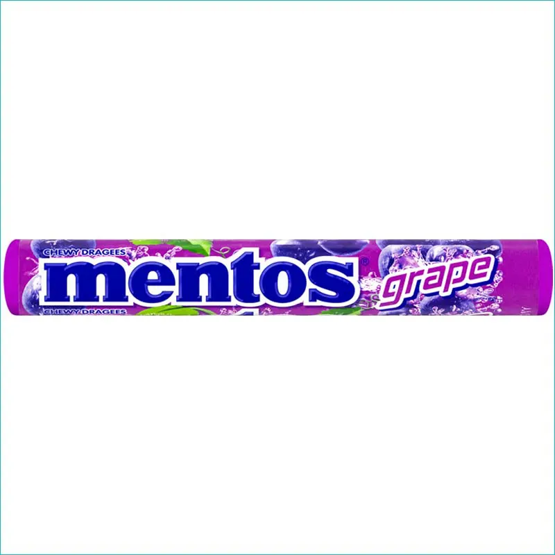 Mentos cukierki 37,5g. Grape /20/