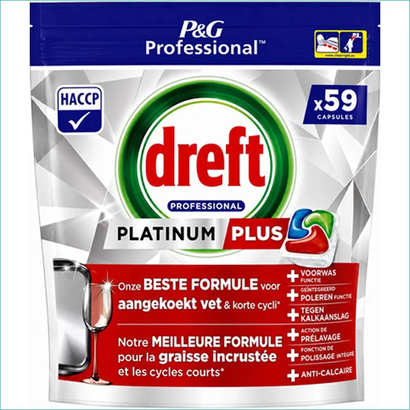 Dreft Platinum Plus kapsułki do zmywarki 59szt. Oryginal /4/
