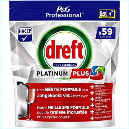 Dreft Platinum Plus kapsułki do zmywarki 59szt. Oryginal /4/
