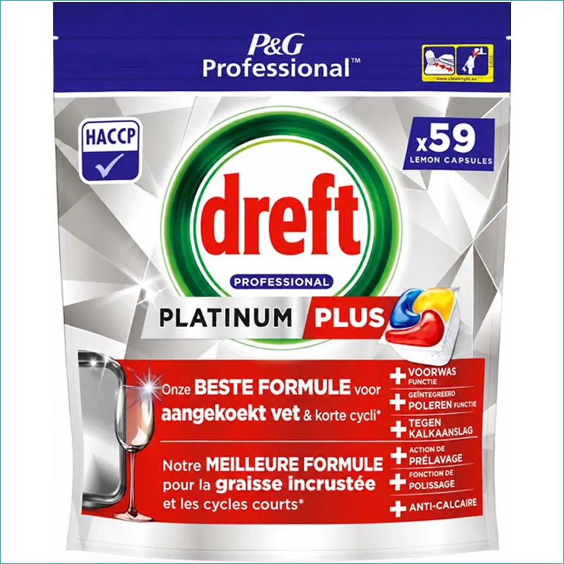 Dreft Platinum Plus kapsułki do zmywarki 59szt. Lemon /4/